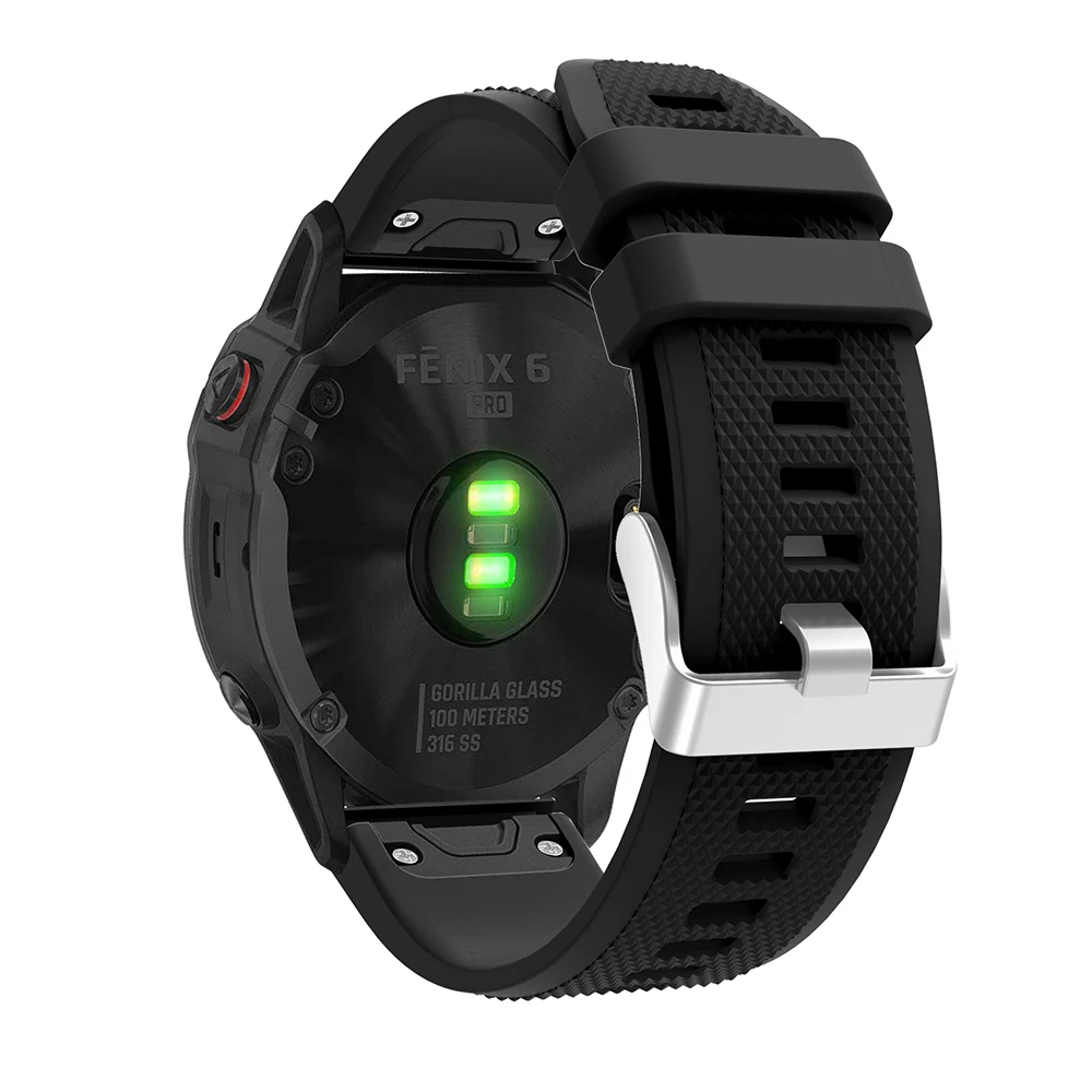 Versatile 22mm Quick Fit Silicone Smart Watch Strap