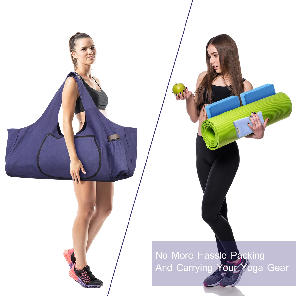 1 шт. сумка для Йога-коврика Многоцелевой большой коврик для йоги Tote для девочек женщин