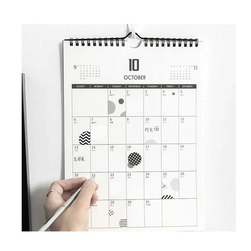 1PC Wall Calendar Agenda 365 Days Daily Planner Notes to Do List Tearable Desk Calendar Decoration Creative Calendar