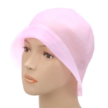

Reusable Hair Coloring Dye Cap Silicone Highlight Cap Hair Staining Cap with Hook Hairdressing Tools Salon Hair Coloring Cap