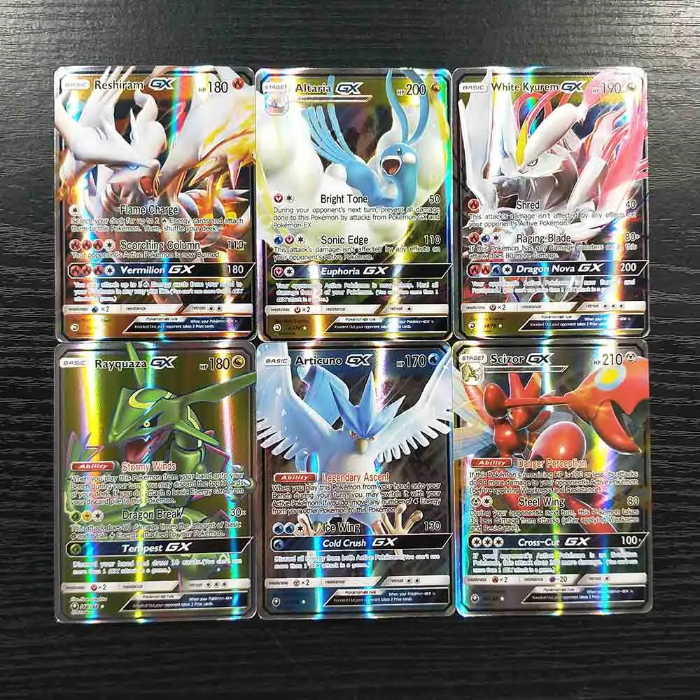 TAKARA TOMY Карты Покемон 100 GX флэш карты тег команды коллекции битва Сияющие карты колода настольная игра детские игрушки подарки