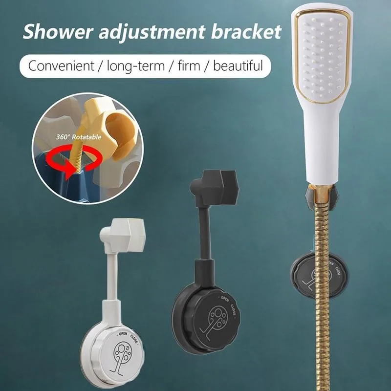 Buen trato Soporte de ducha de mano ajustable Universal, soporte de ventosa para cabezal de baño, estable 6n95BODQJZ3