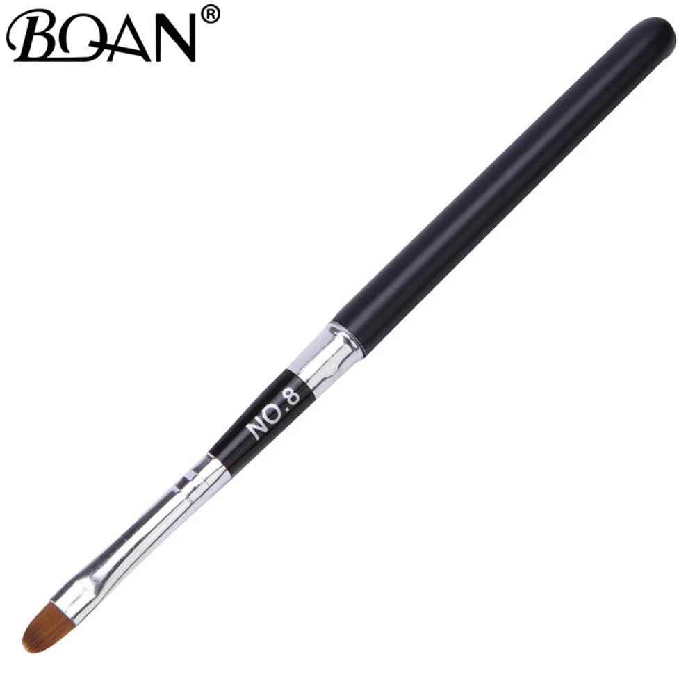 size 8 BQAN 4 стиля дизайн ногтей Съемная акриловая УФ полигель расширение строитель рисования кисть с ручкой для маникюра инструмент - Цвет: size 8