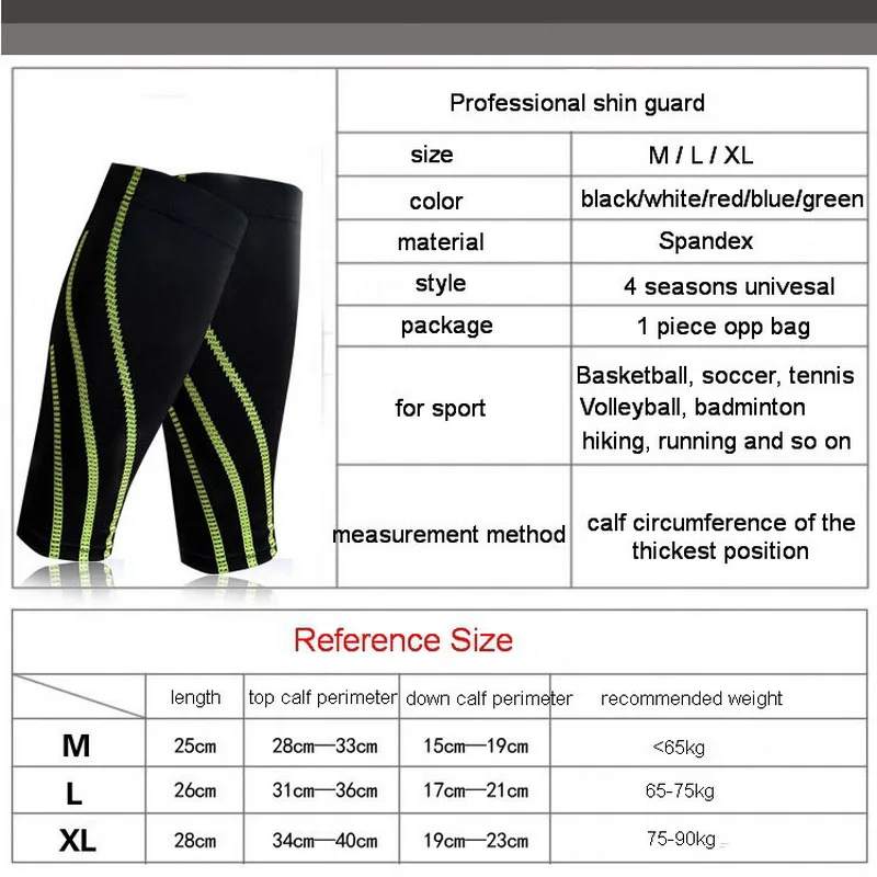 1 Pair Football Shin Guards Soccer Protective Leg Calf Compression Sleeves Sports Safety Cycling Running Fitness shinguards