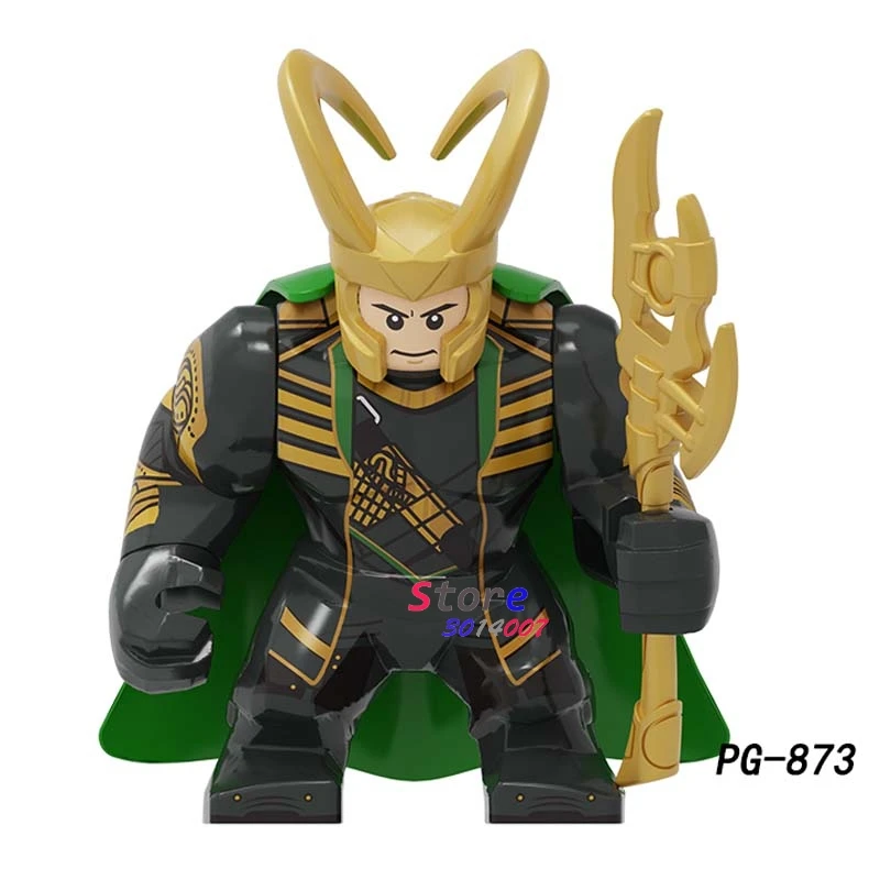 PG873 Один Мстители Marvel, большой танос, железный человек, Человек-паук, Тор Локи, человек-муравей, Черная пантера, Капитан Америка, строительные блоки, детские игрушки - Цвет: PG873