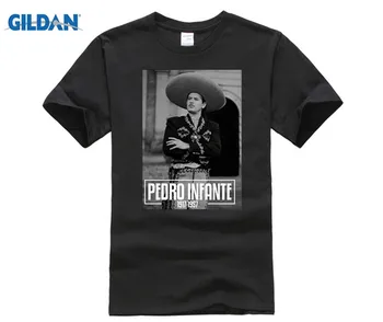 

Pedro Infante Poster Shirt summer T-shirt Clothes Popular T-Shirt Crewneck 100% Cotton Tees Vintage Crew Neck