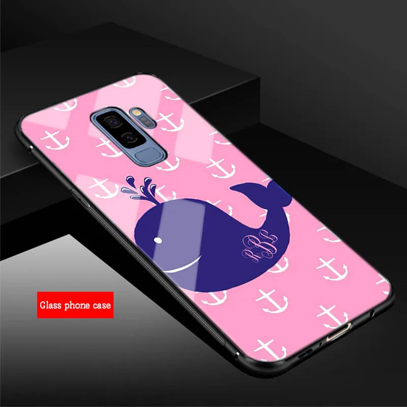 Розовый персонализированные для samsung Galaxy NOTE 8 9 S8 S9 S10 плюс A6 A6P A8 A8P J6 J8 J8P закаленное Стекло чехол для телефона - Цвет: B19071806-09.jpg