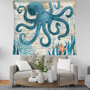 

seabed Tapestry Indian Mandala Wall Hangings Tablecloths Covers Hippie Boho Beach Towel Wall Art Bedroom Home Decor TAP626