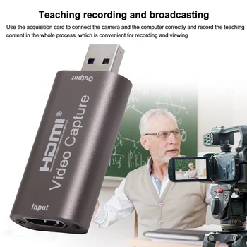 

Box For Gaming 30fps Teaching Broadcast Video Card Conference 4K 1080P Live Streaming USB3.0 HDMI Audio Grabber