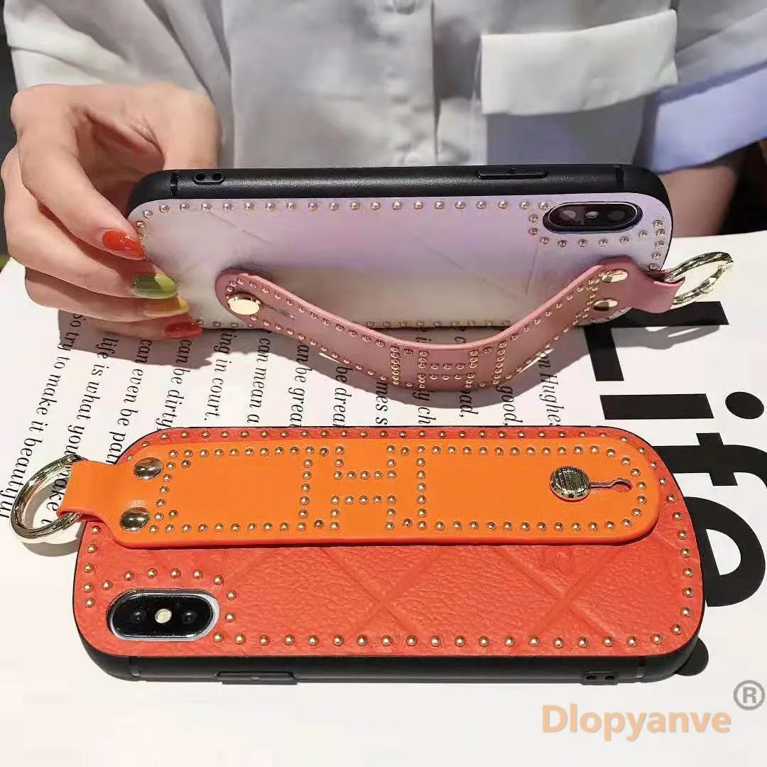 Модный портативный кожаный чехол для телефона для IPhone 11, 11Pro, X, XR, XS, Max, 6, 6 S, 7, 8 Plus, чехол с изогнутым ремешком, защитный чехол