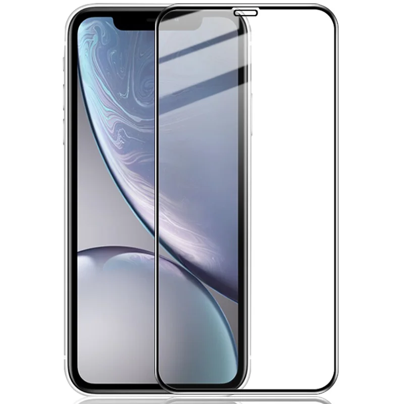 

For iPhone 11 glass IMAK Full Coverage Screen Film iphone xr Full Screen Protector for iphone 11 9H Full Glue HD Tempered Glass