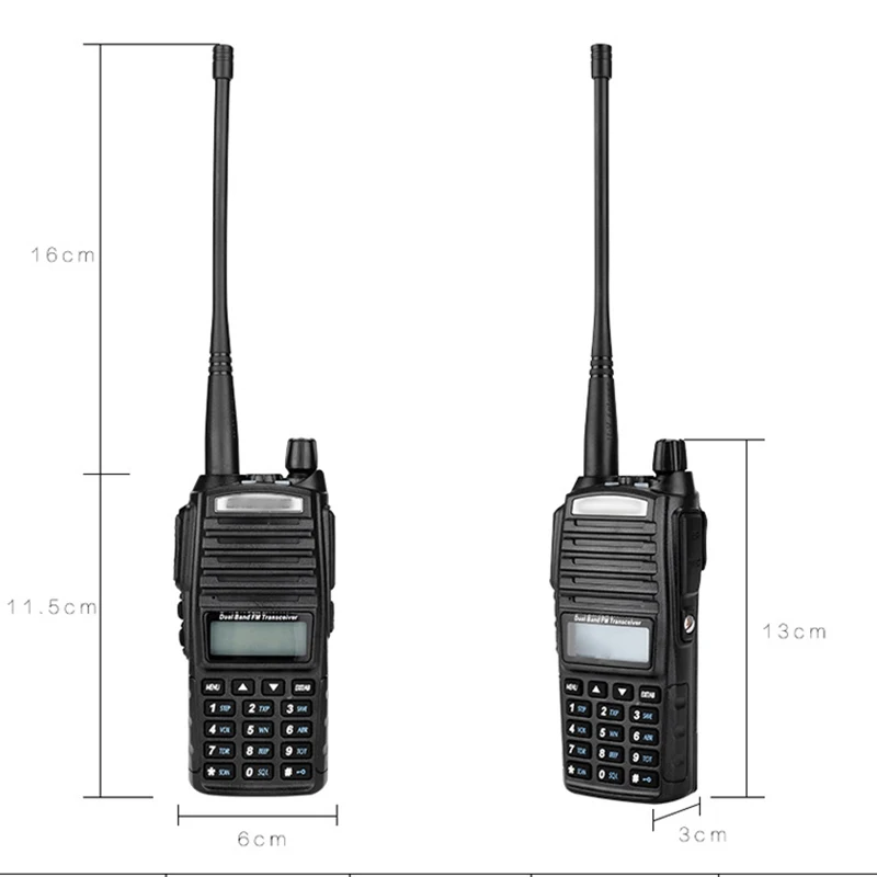 50 км 5 Вт UV-82 влагонепроницаемые Walkie Talkie двухсторонняя радиостанция двухдиапазонный приемопередатчик коммуникатор зарядка через usb рация