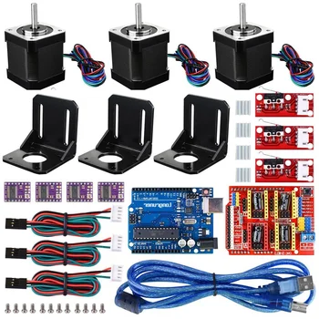 

3D Printer CNC Controller Kit with for Arduino IDE GRBL CNC Board RAMPS 1.4 Mechanical Switch Endstop DRV8825 A4988 Stepper Moto