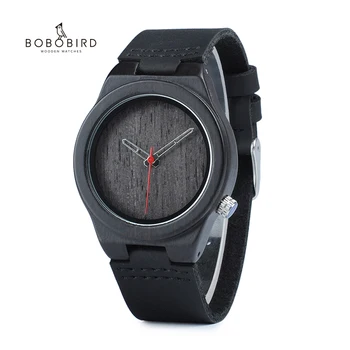 

BOBO BIRD Ladies Wood Watches Leather Strap Bracelet Quartz Gifts Wristwatches for Women Relogio feminino C-P11 DROP SHIPPING