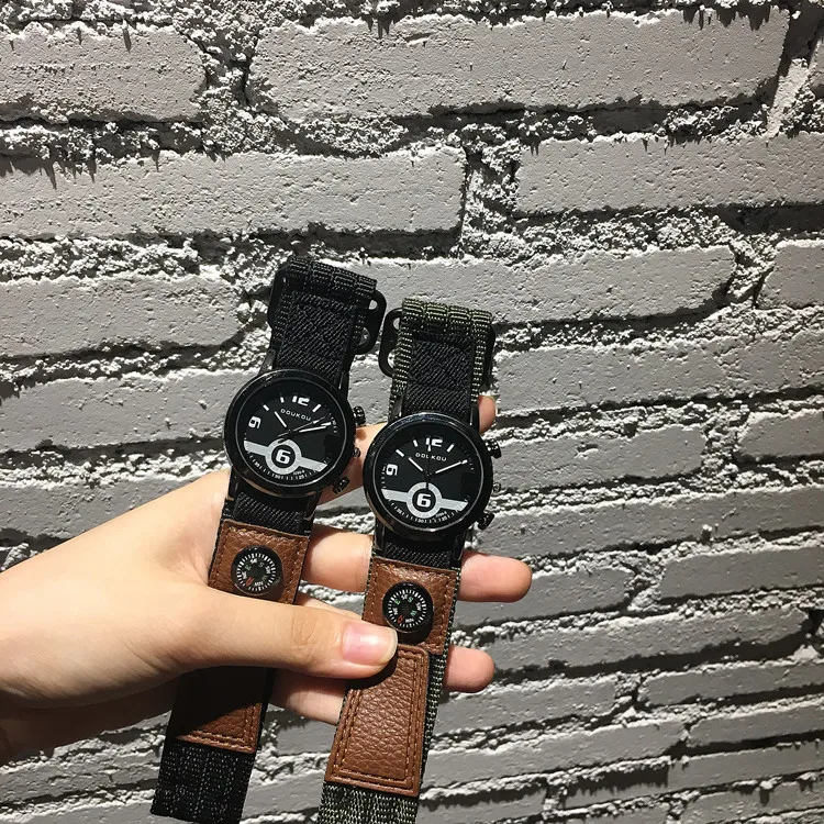 Лидирующий бренд знаменитые мужские военные часы модные уличные компасы Водонепроницаемый светодиодный кварцевые спортивные часы