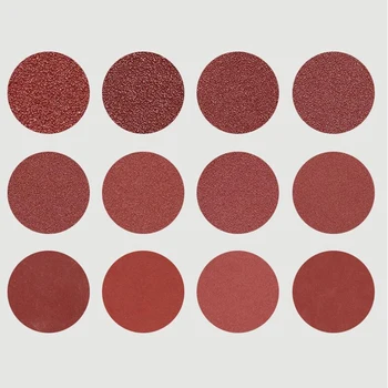 

40x 3inch 75-80mm Round Sandpapers Disk Flocking Sanding Disc Kit 320~2000 Grit