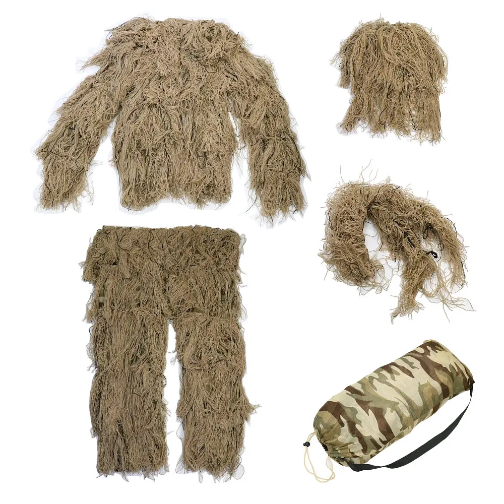 Охотничий лесной 3D бионический камуфляж снайперский Ghillie костюм тактическая камуфляжная одежда