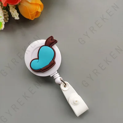 New Cute Cartoon Retractable Pull Badge Reel ID Lanyard Name Tag Card Nurse Badge Holder lovely Kids Reels Office Supplies - Color: 11