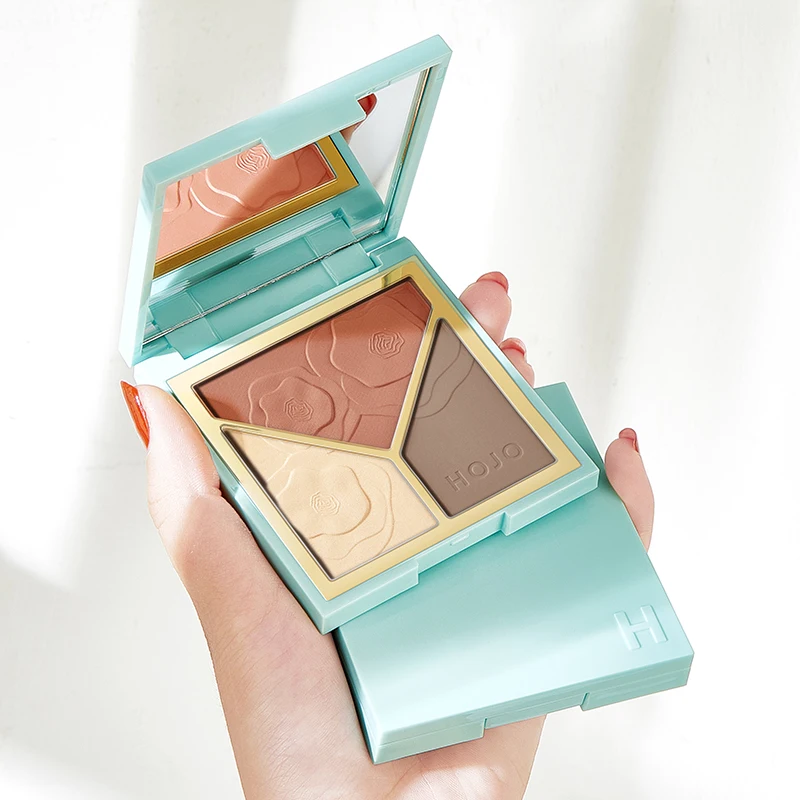 

Professional Three-color Face Contour Palette Oil-control Waterproof 3D Face Makeup Long lasting Delicate Powder Facial Cosmetic