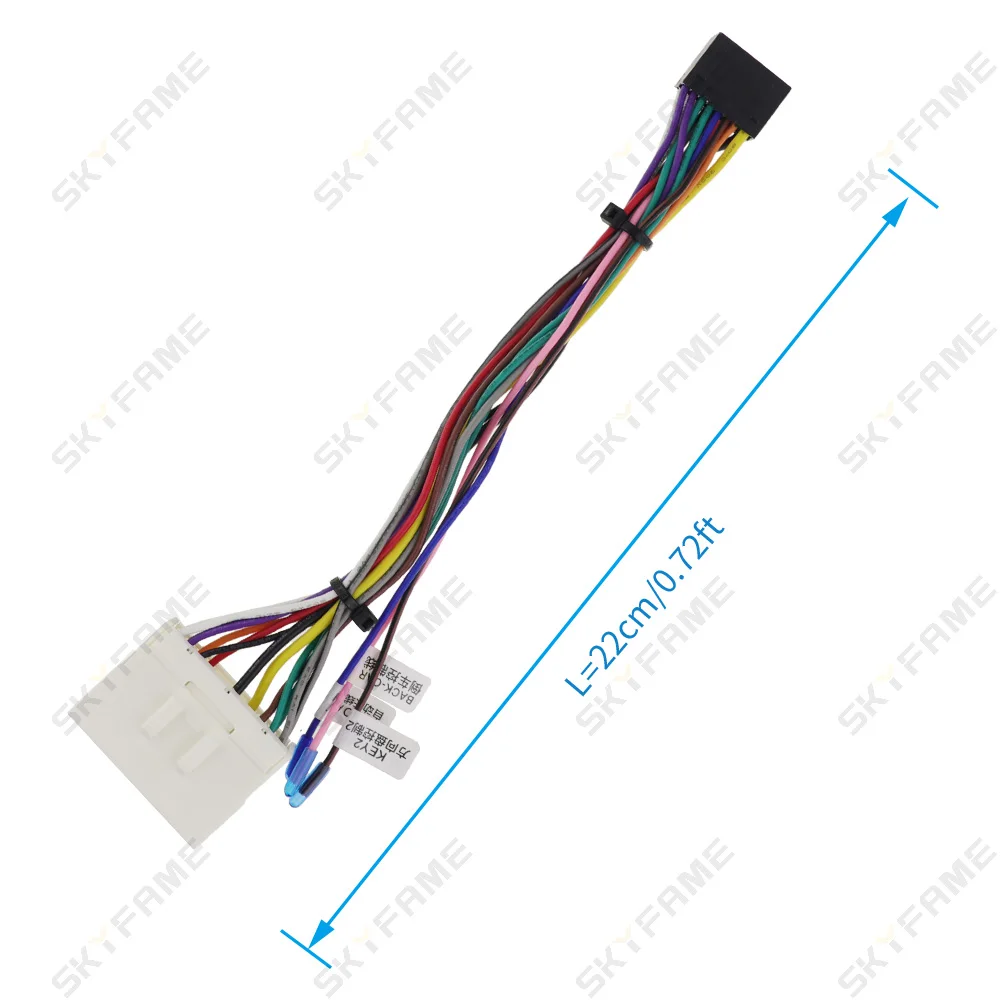 SKYFAME Car 16pin Wiring Harness Adapter for Ssangyong Actyon Kyron Beat Spark Matiz Chevrolet Spark GT