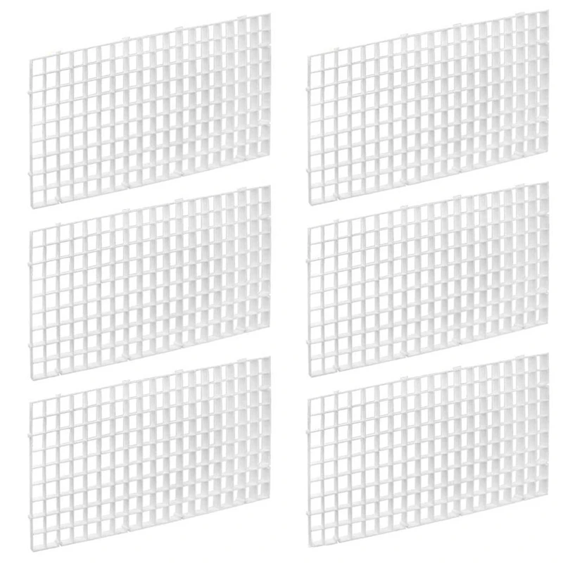 12 шт сетка разделитель лоток Изолированная доска аквариум дно прозрачный белый