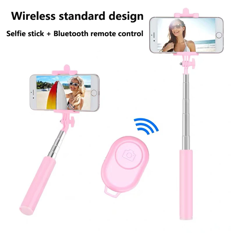 Wireless standard Универсальный беспроводной bluetooth штатив селфи палка с пультом дистанционного управления для iPhone 11 Pro samsung S10 huawei Xiaomi Мини штатив - Цвет: Wireless standard