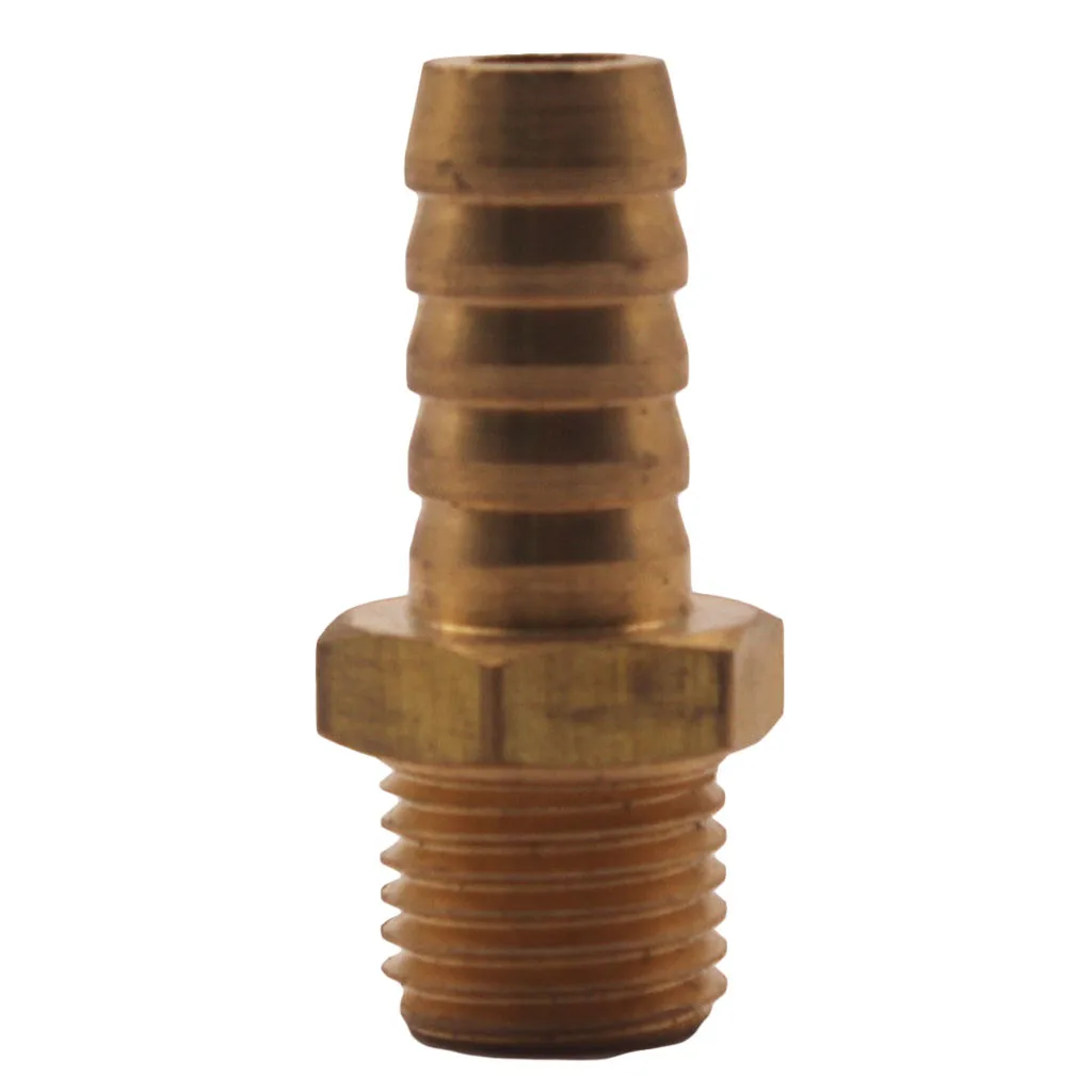 Brass Hose Fitting, Adapter, Metric M14 X 1.5 Male To Bard Hose ID