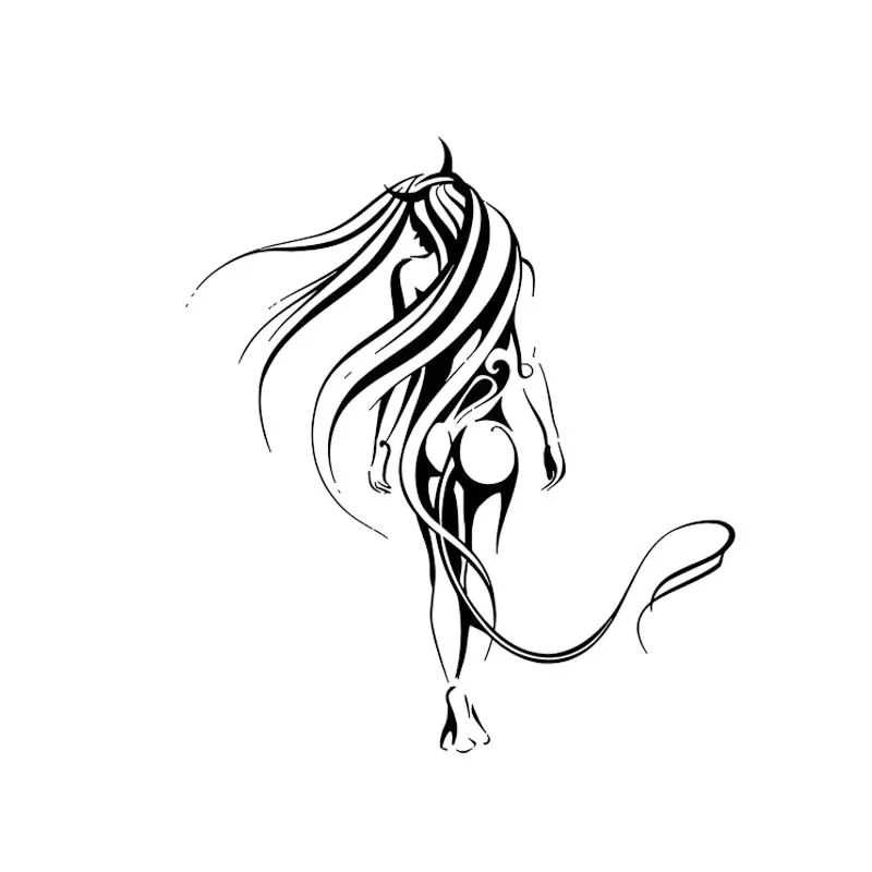 

Hottest Station Sexy Long-haired Devil Girl Car Sticker Waterproof Motorcycle Window Stickers Decorations PVC 26.4cm X 23.8cm