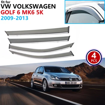 

for VW Volkswagen Golf 6 MK6 5K 2009 2010 2011 2012 2013 Window Visor Vent Awnings Rain Guard Deflector Shelters Car Accessories