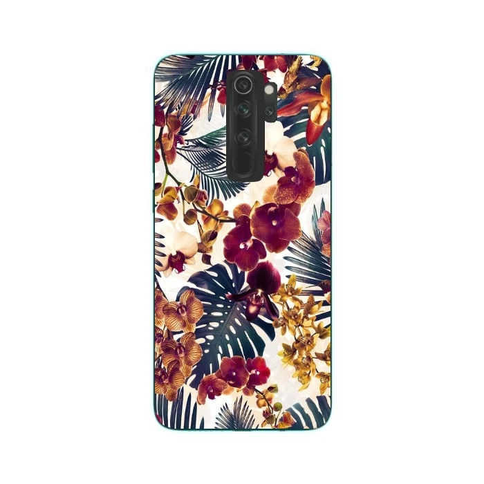 Чехол Redmi 9 jungle тропический осенний фиолетовый | Мобильные телефоны и аксессуары