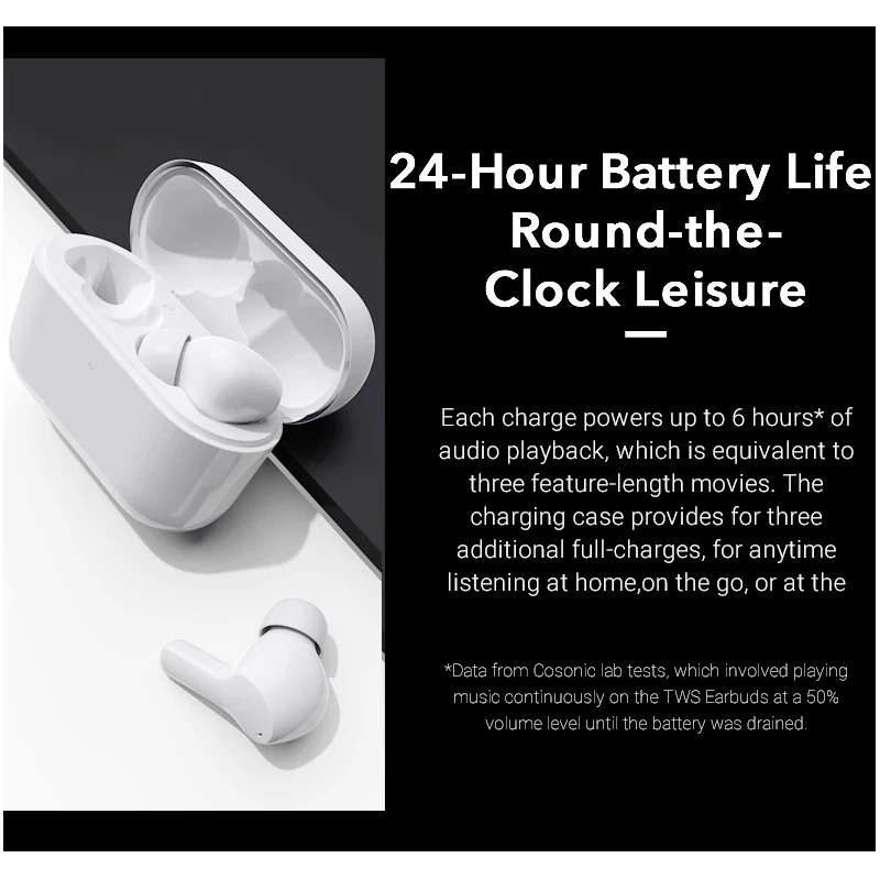 Honor Earbuds X1 TWS Wireless Earphones Bluetooth 5.0 Dual microphone Noise Cancellation Calls SBC & AAC 24 Hours Playtime