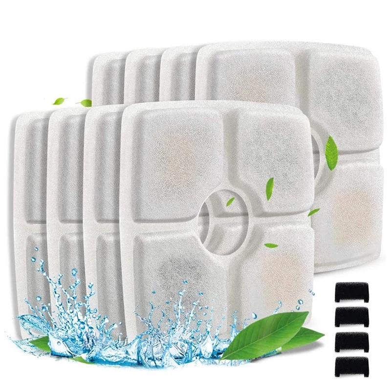 Pet набор фильтров для фонтанов 84Oz / 2.5L автоматическая система с фильтром