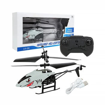 Wireless Remote Control Alloy Aircraft Helicopter Toy Children Plane Toys Nti-Collision 2 Channels RC Toy Kids Birthday Gift 1