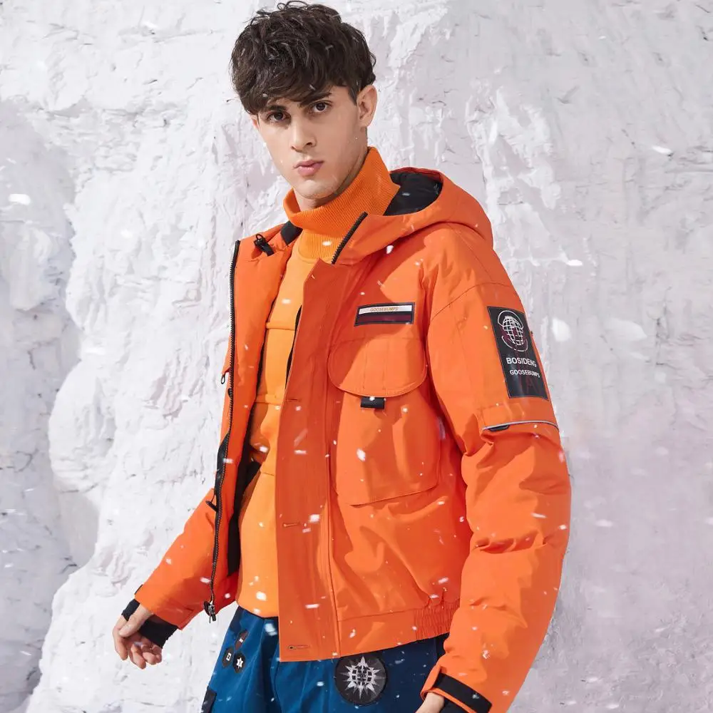 BOSIDENG NEW winter short down jacket for men goose down coat thicken