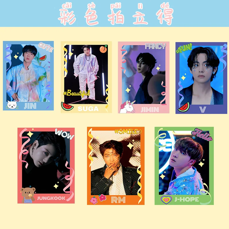 KPOP Bangtan Boys Straykids Color Polaroid Small Card Random Periphery | Украшения и аксессуары