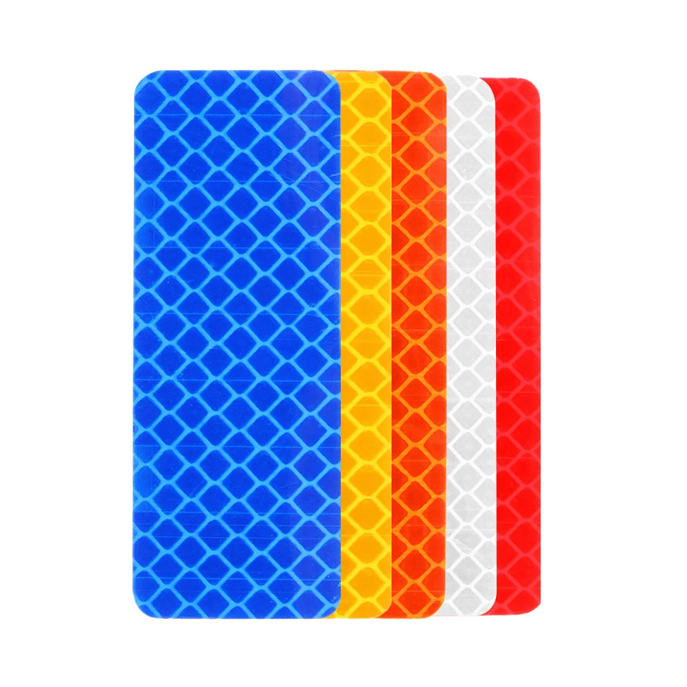 1Pair 3Colors Warning Strip Reflective Tape Car Safety Reflector Stickers Decals