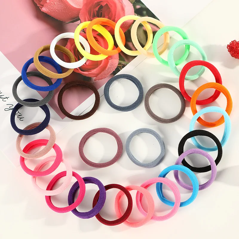 30 шт./партия nieuwe Gestreepte Mooie stijl kids Elastische Haarbanden 11 kleuren mengen kinderen Hoofd touw haar аксессуары