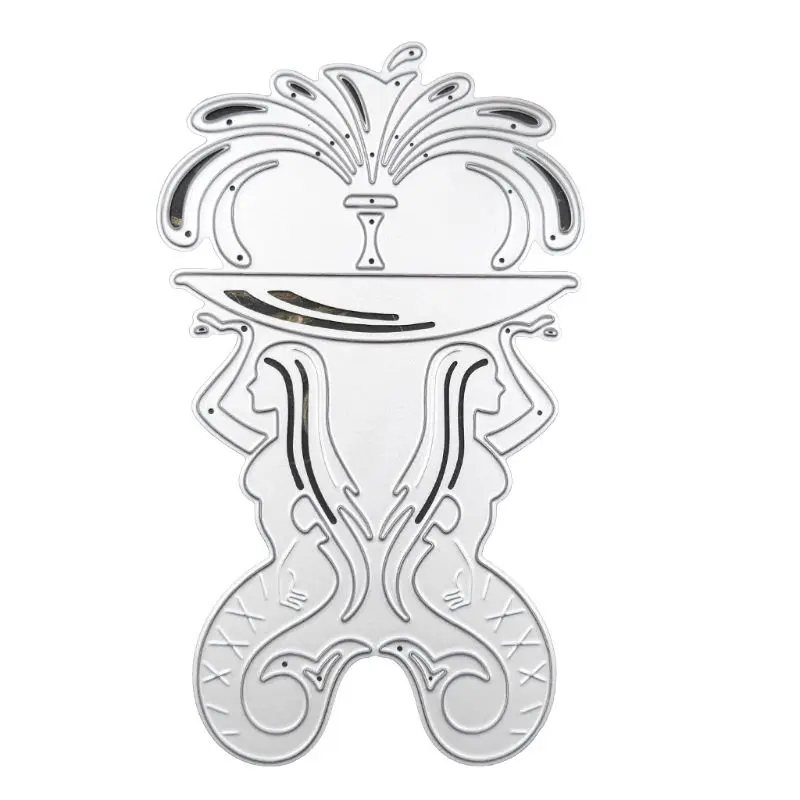 

2020 New Fountain pattern Metal Cutting Dies Stencil DIY Scrapbooking Album Stamp Card