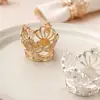 6pcs/lot Hot Sale Crown Napkin Ring Metal Tissue Ring Napkin Buckle Suitable for Wedding Banquet Holiday Party Decoration ► Photo 3/5