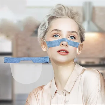

1PC Face Visor Adult Mini Shield Washable Reusable Comfortable mascara transparente proteccion PVC Visual Face Protect Screen