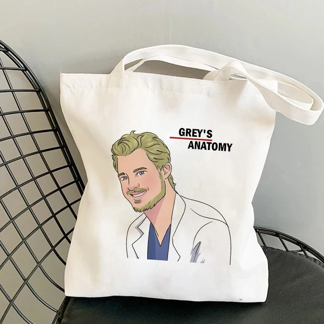 Shopper Bag Tote Bags Greys Anatomy You're My Person Ullzang Hip Hop Hipster Cartoon Shopping Bags Fashion Eco Pacakge Hand Bag H-41