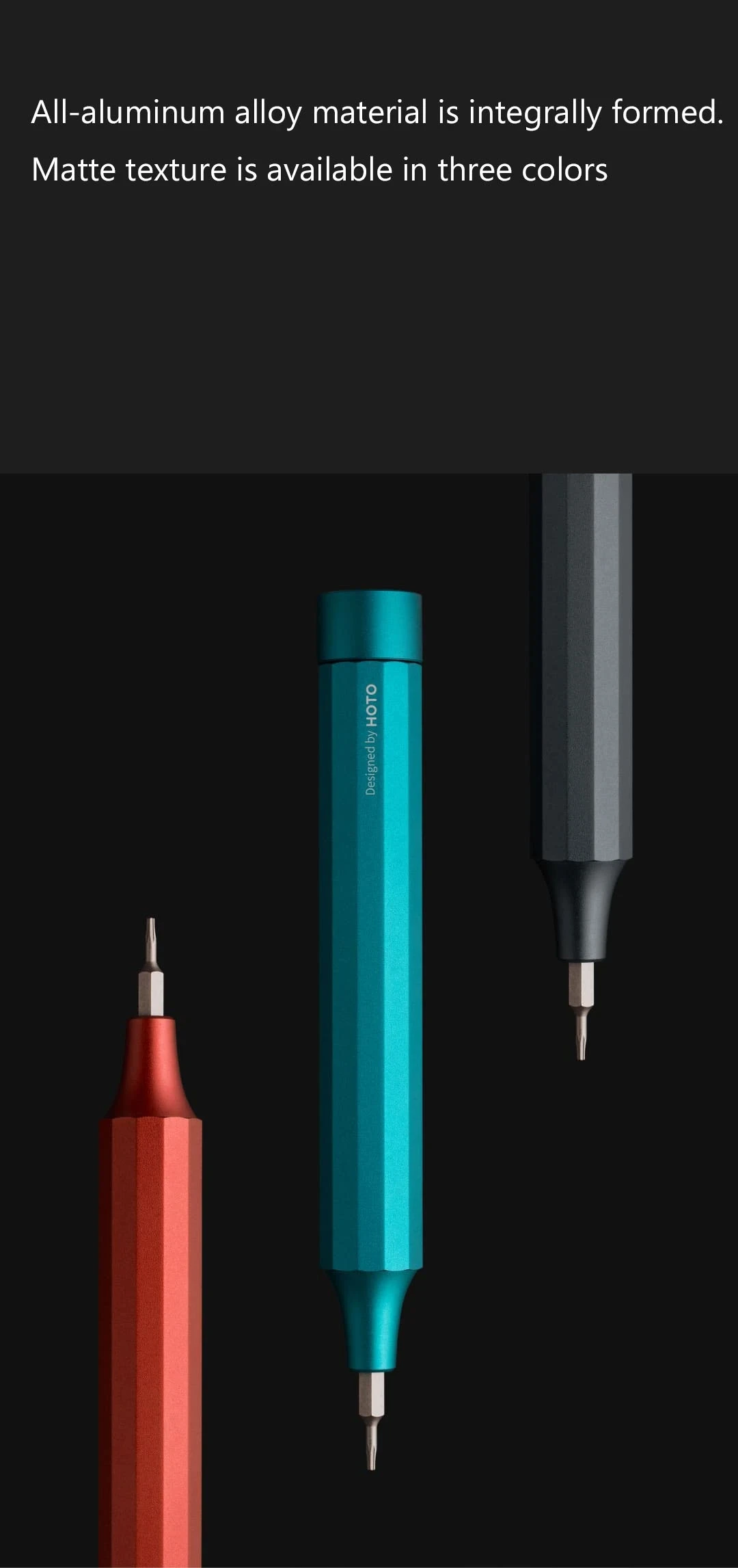 HOTO Multi-purpose Precision Screwdriver Aluminum Alloy Magnetic Bits 24 in 1 Mini Portable Multi-functional Screw Driver Set