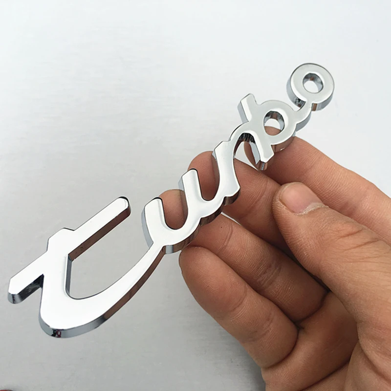 3D Metal TURBO Emblem Car Styling Car Turbo Boost Loading Boosting 3D Emblem Badge Sticker Decal Auto Accessory