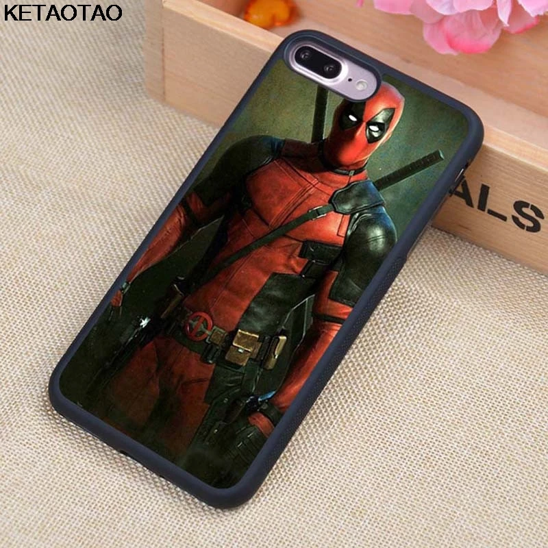 Оранжевый KETAOTAO Marvel мстители супергерой Дэдпул чехол для телефона s для iPhone 4 5C 5S 6S 7 8 X Plus XR XS Max Чехол Мягкий ТПУ резиновый силиконовый - Цвет: Оранжевый