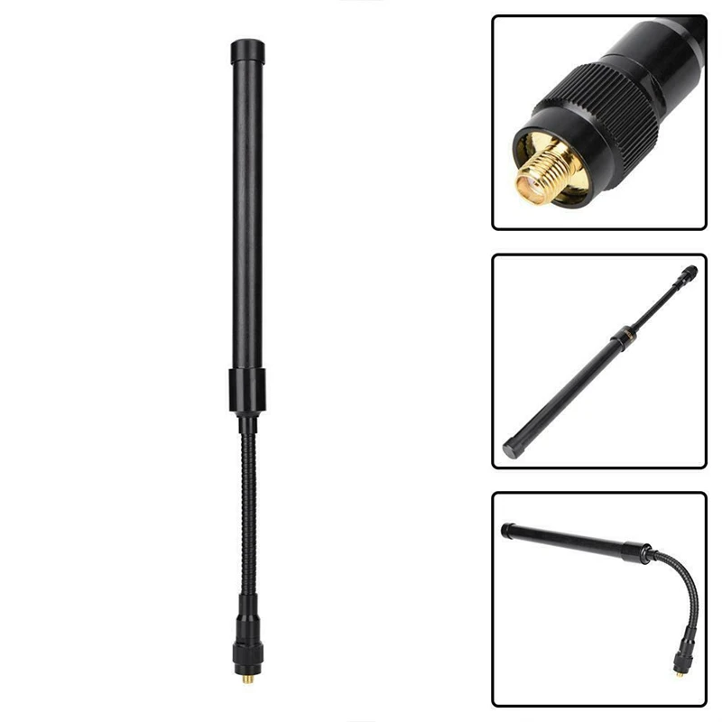 AAAE топ-антенна VHF/UHF Dual Band SMA типа «мама» для Kenwood радио BaoFeng UV-5R UV-82 BF-888S Retevis H777 двухстороннее радио для переносного приемо-передатчика A