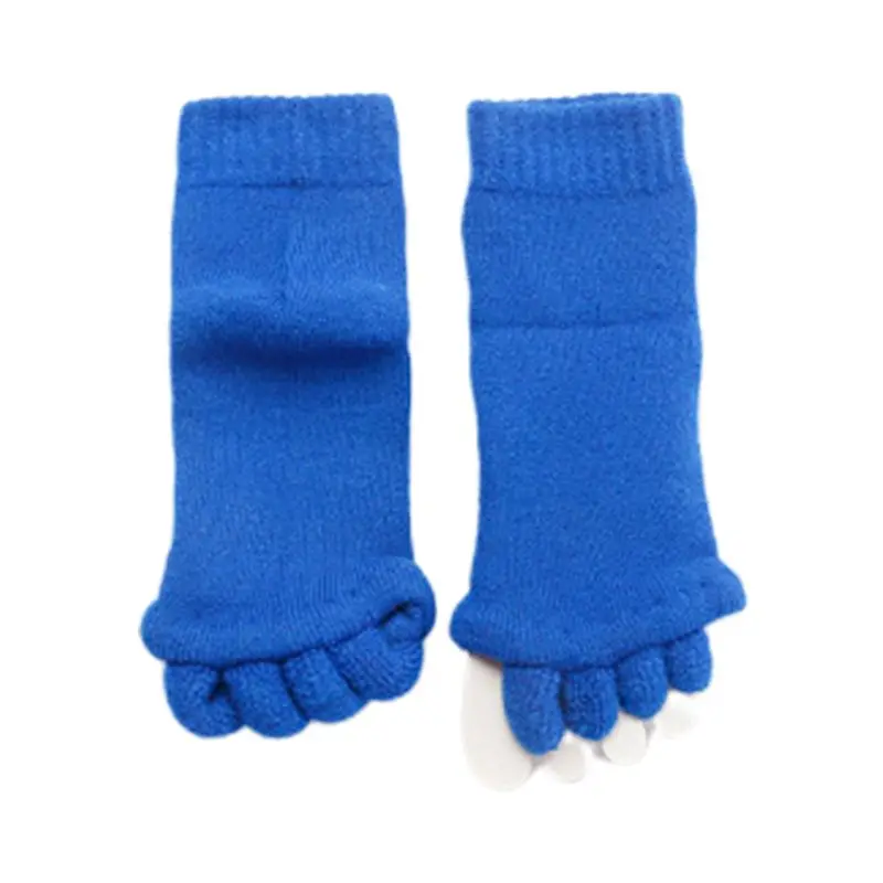 Women Foot Massage Five Toes Separator Socks Pain Relief Hallux Valgus Corrector 95AB