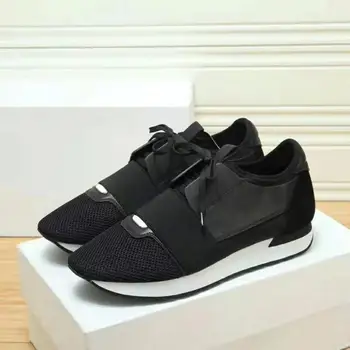 

Men Running Shoes Lovers Sneakers Outdoor Jogging Sport trainers Mesh leather stitching Women Casual shoes