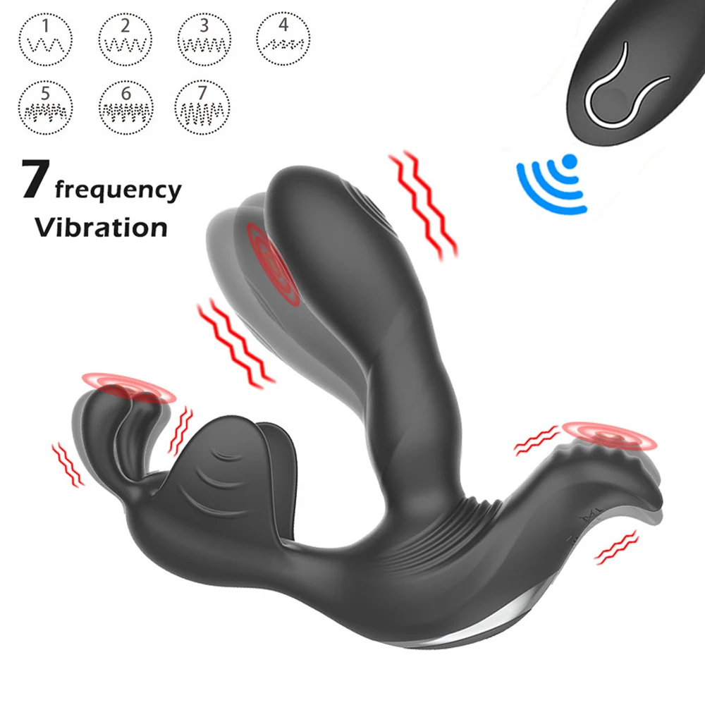 Wireless Remote Control Anal Vibrators Male Prostate Massager Scrotum Testicular Perineum Massage Butt Plug Sex Toys For Men Gay | Красота и