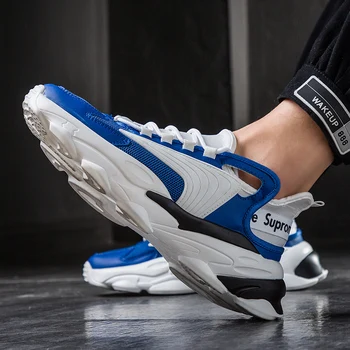 

Men Luxury Chunky Sneakers White Designer Tenis Men Large Size Platform Shoe Autumn Off White Shoes Brand