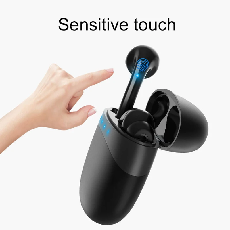 TWS Bluetooth Wireless Headphones Bass Headset Touch Control Sport Earbuds Stereo Earphone For iPhone Xiaomi Android Smart Phone